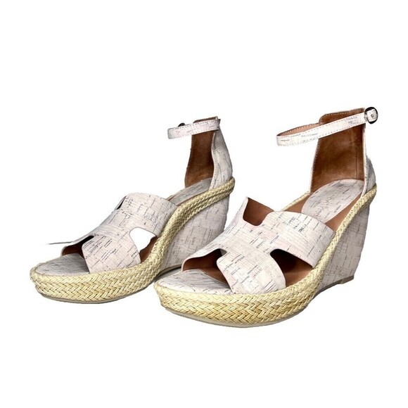 L'Amour des Pieds Women's Iksha Platform Wedge Comfort Neutral Sandal‎ Size 7.5M - Picture 6 of 11